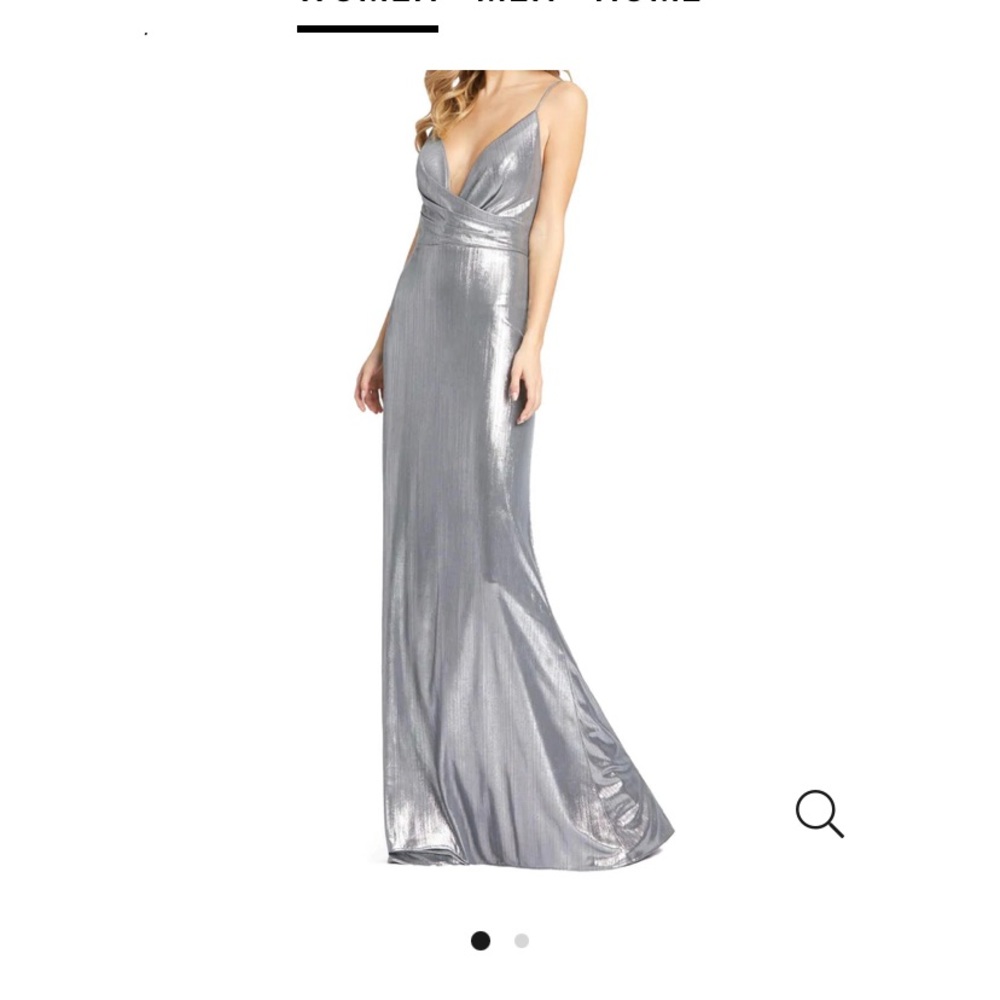 leena by Mac Duggal metallic gown